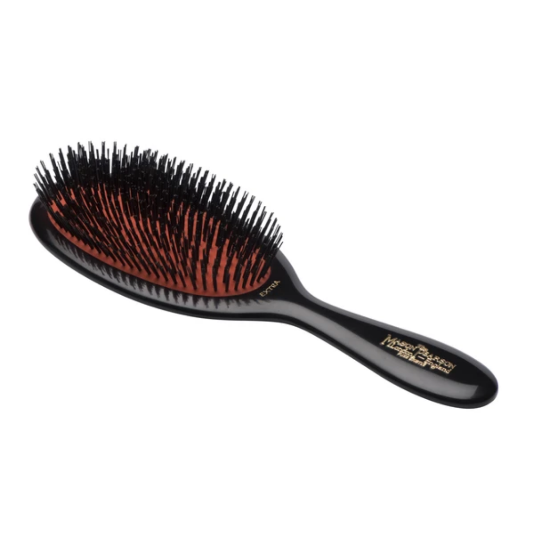 Medium Mason Pearson Pure Bristle Hair Brush in Dark Ruby (B2 Small Extra)