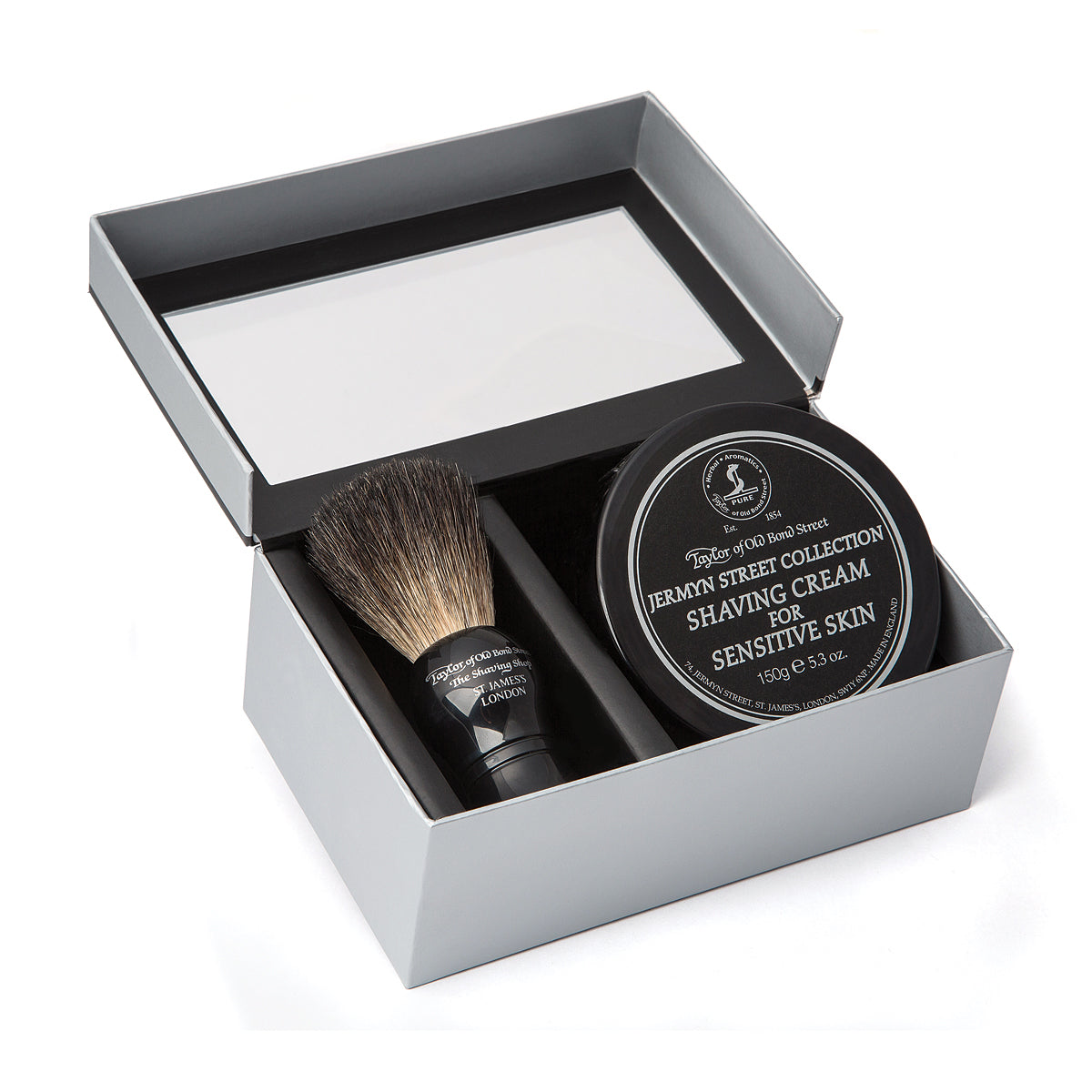 Black Pure Badger Brush & Jermyn Street Gift Box