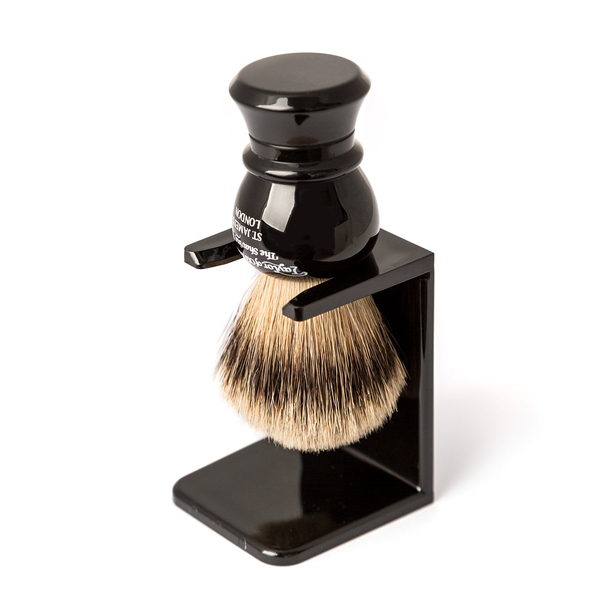 Black Shaving Brush Stand