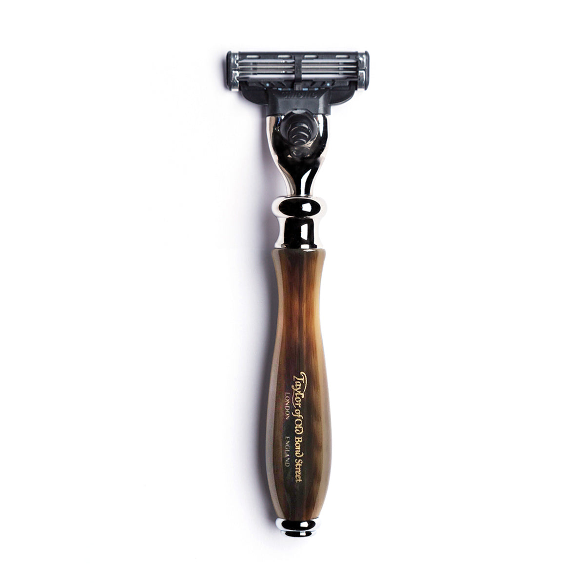 Victorian Mach3 Razor with Faux Horn Handle