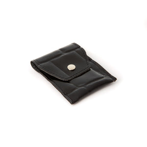 Mini Imitation Ivory Travel Fusion Razor in Leather pouch