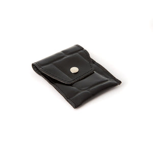 Mini Black Travel Mach3 Razor in Leather pouch