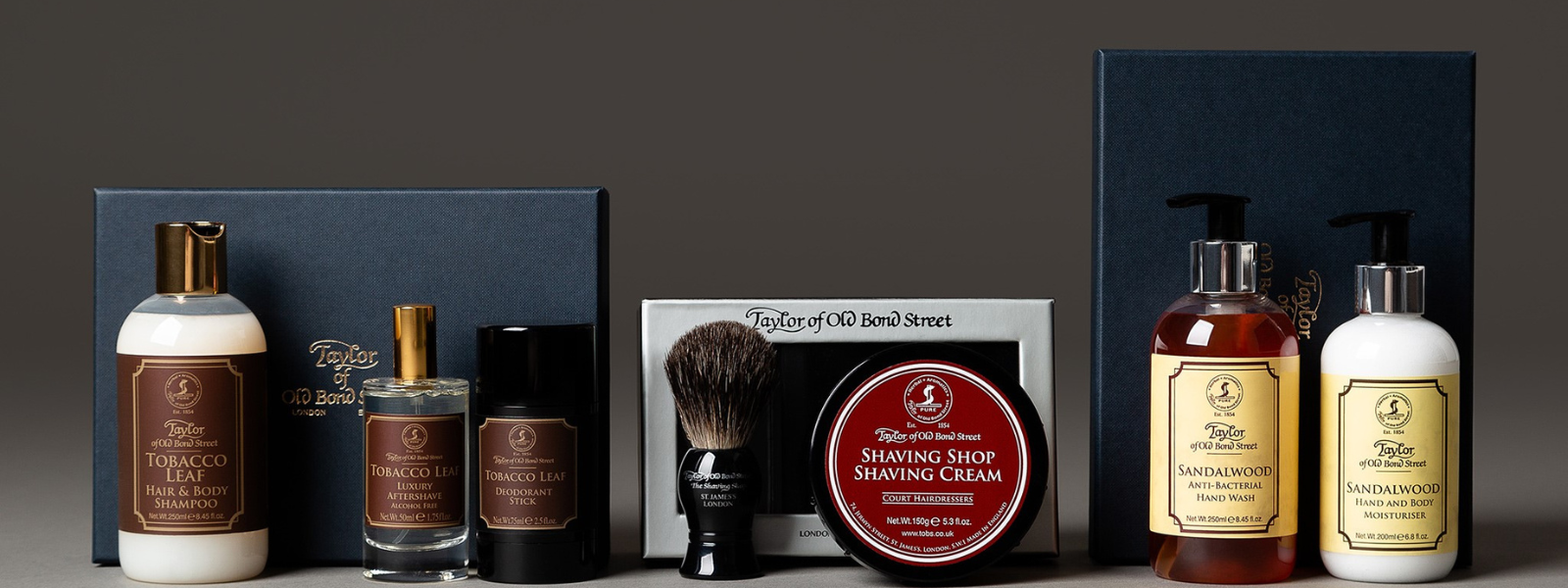 Luxury gift sets for men from Taylor of Old Bond Street