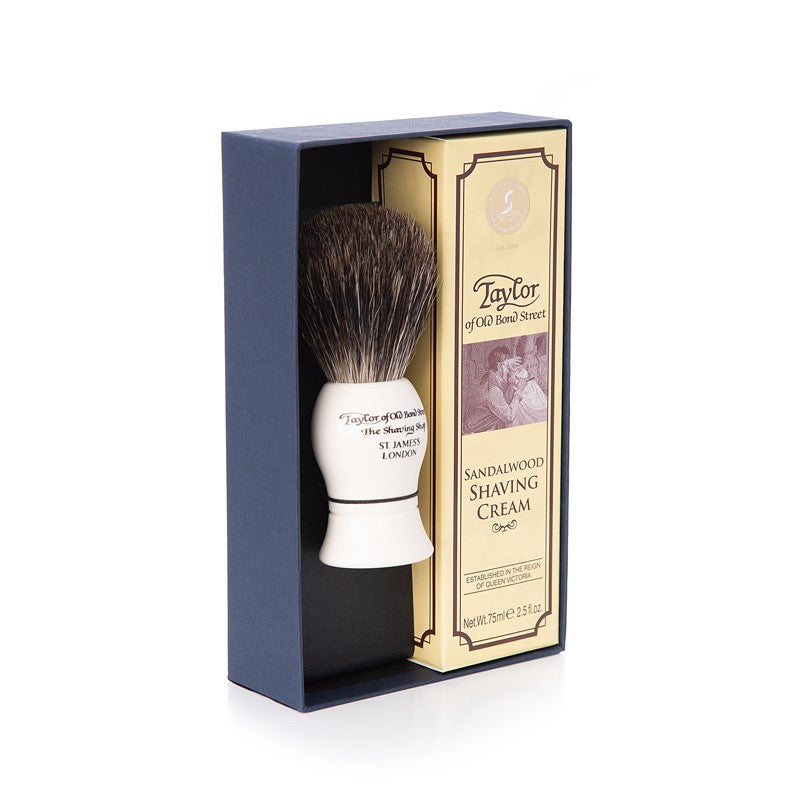 Pure Badger &amp Sandalwood Shaving Gift Box
