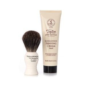 Pure Badger & Sandalwood Shaving Cream 75ml Gift Box