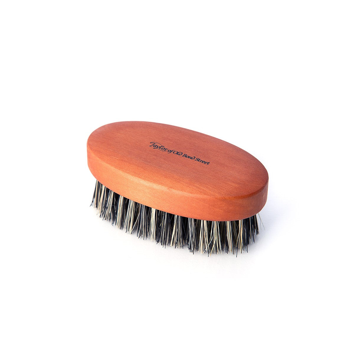 Pearwood Grey Tampico Fibre Beard Brush/travel Military Hair brush
