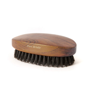 Dark Wood Military Hairbrush