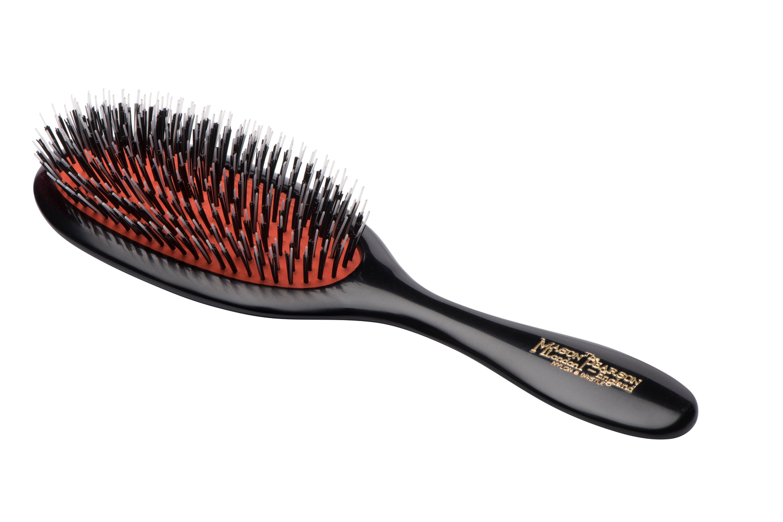 Handy Mason Pearson Pure & Nylon Bristle Hair Brush in Dark Ruby (BN3 Handy)