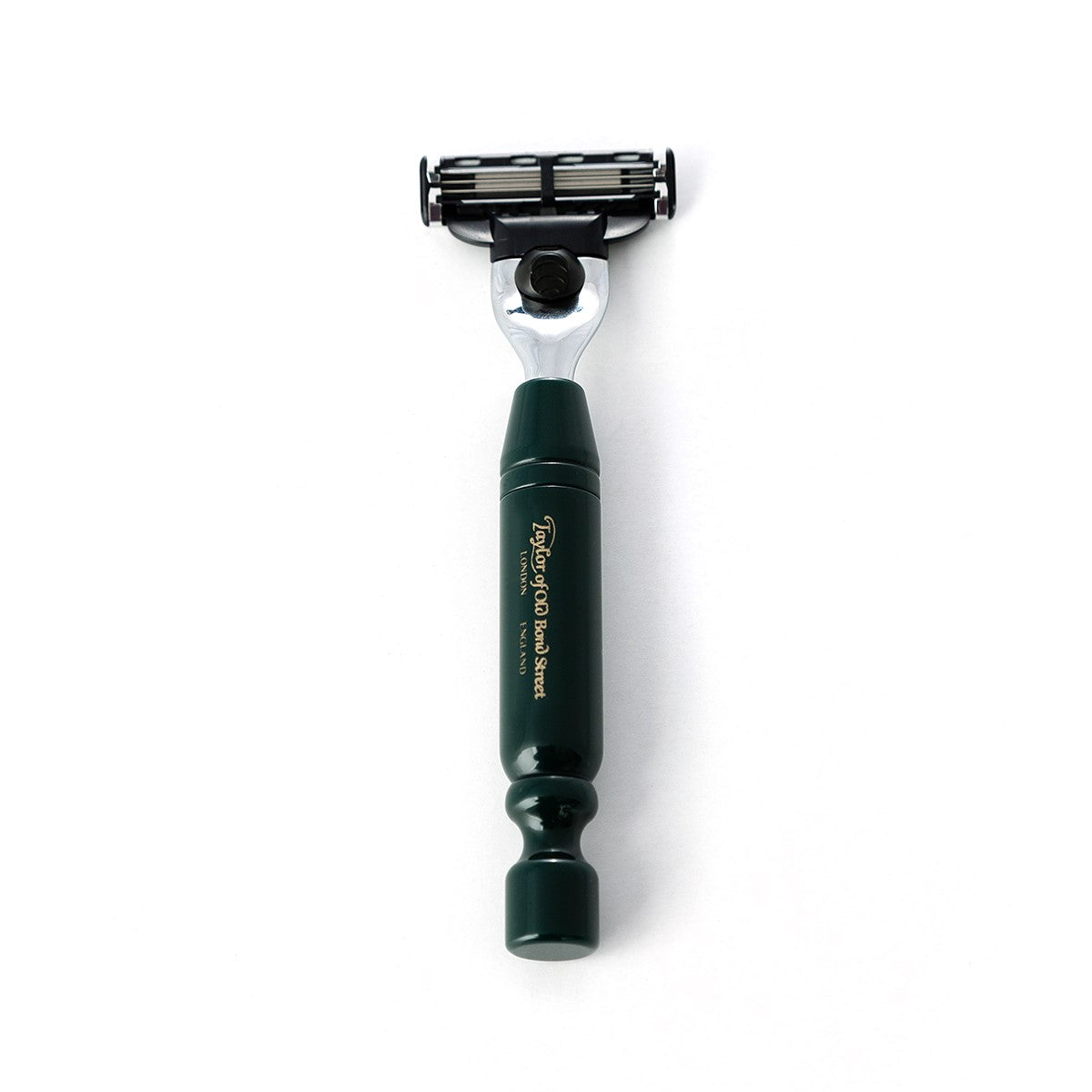 Two-piece Travel Mach3 Razor in Leather pouch