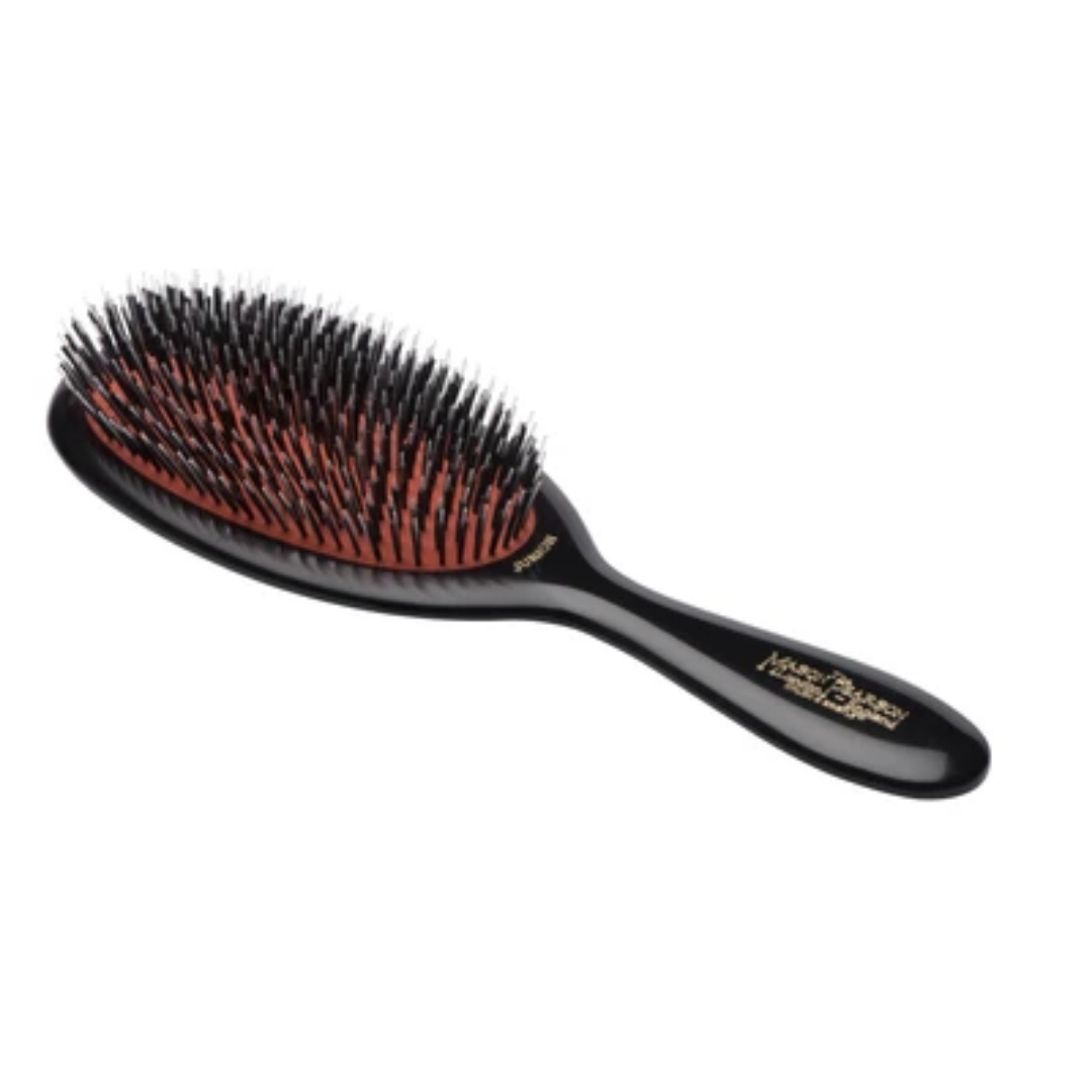 Medium Mason Pearson Pure & Nylon Bristle Hair Brush in Dark Ruby (BN2 Junior)