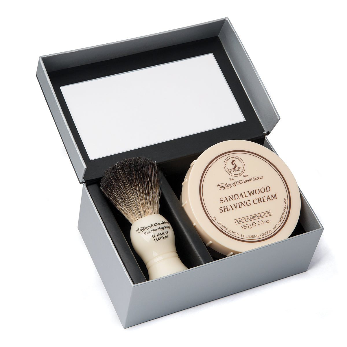 Pure Badger & Sandalwood Shaving Cream Gift Box