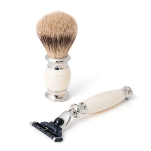 Taylor of Old Bond Street Super Mach3 Edwardian Shaving Set in Imitation Ivory