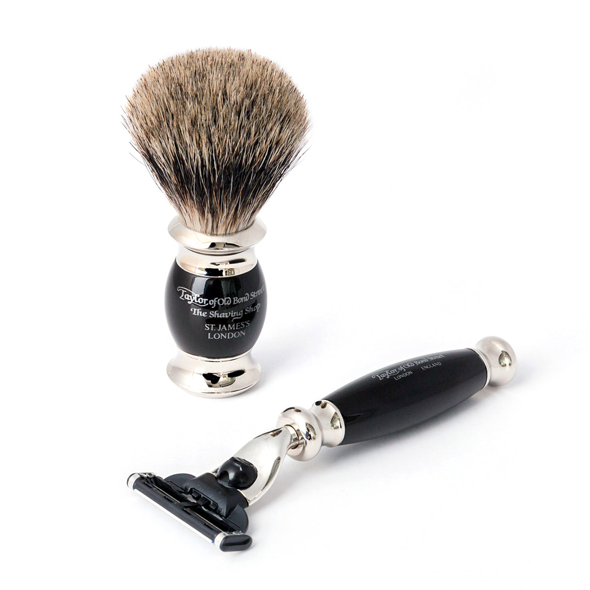 Pure Badger Mach3 Edwardian Shaving Set