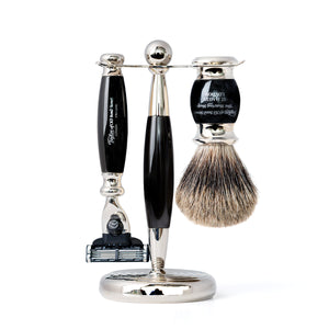 Pure Badger Mach3 Edwardian Shaving Set