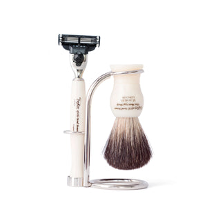 Taylor of Old Bond Street No. 74 Mach3 Shaving Set in Imitation Ivory