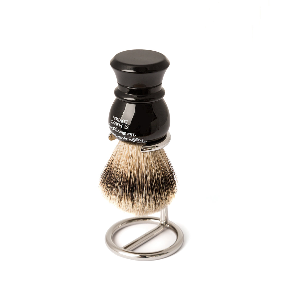 Nickel Shaving Brush Stand