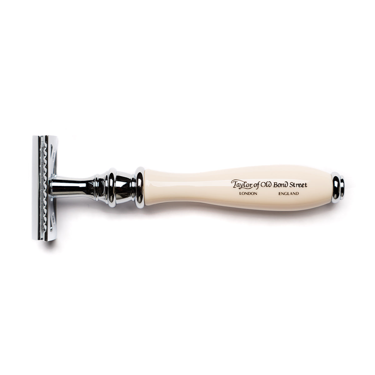 Taylor of Old Bond Street Victorian Safety Razor with Imitation Ivory Handle