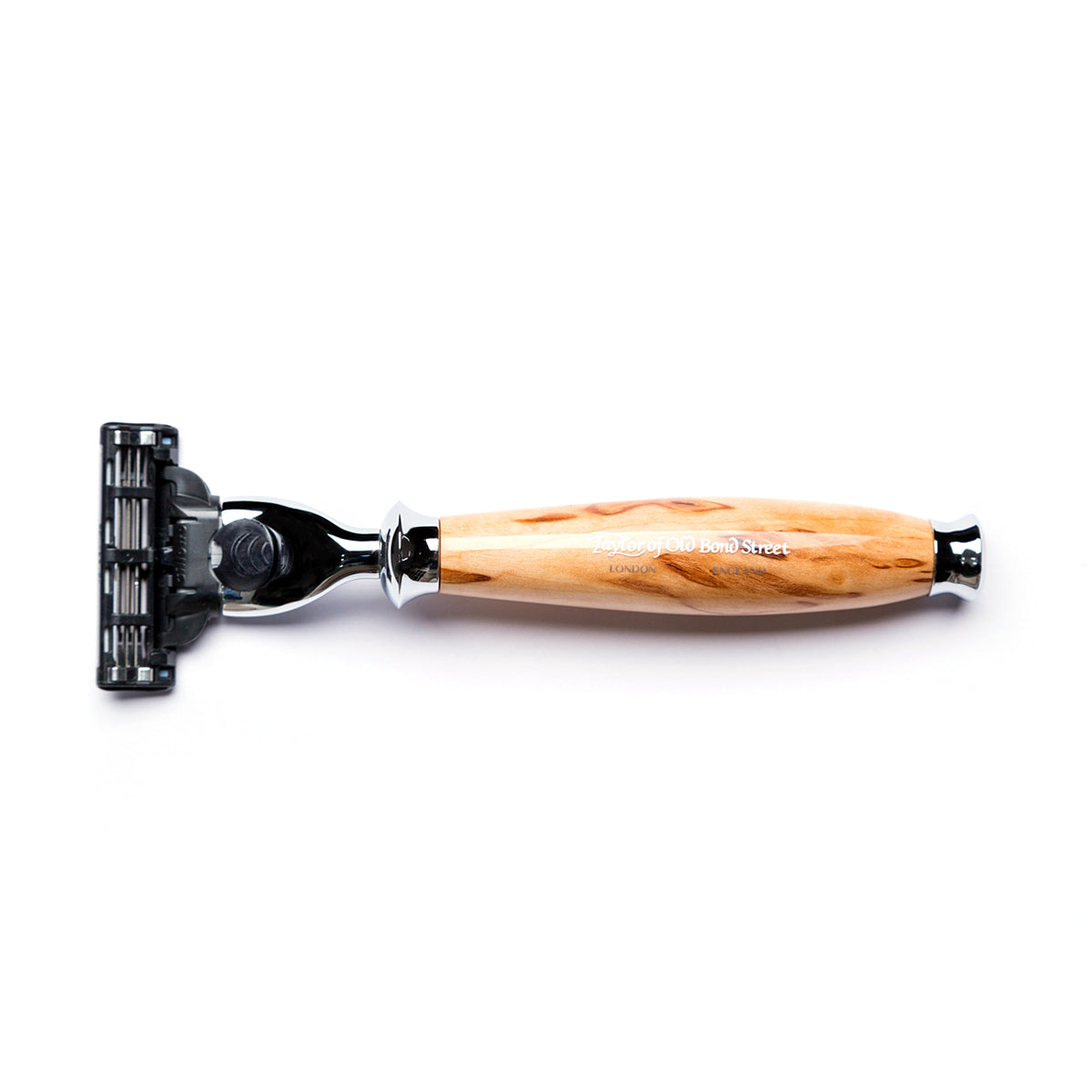 Mahc Razor Mach3 Razor with Birch Wood Handle | Taylor Old Bond Street - Taylor of ...