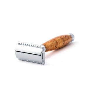 Taylor of Old Bond Street Safety Razor with Birch Wood Handle