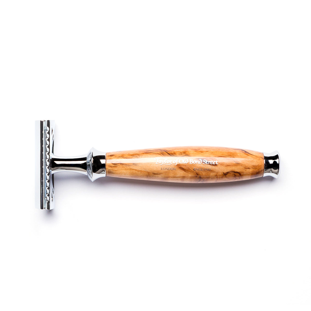 Taylor of Old Bond Street Safety Razor with Birch Wood Handle