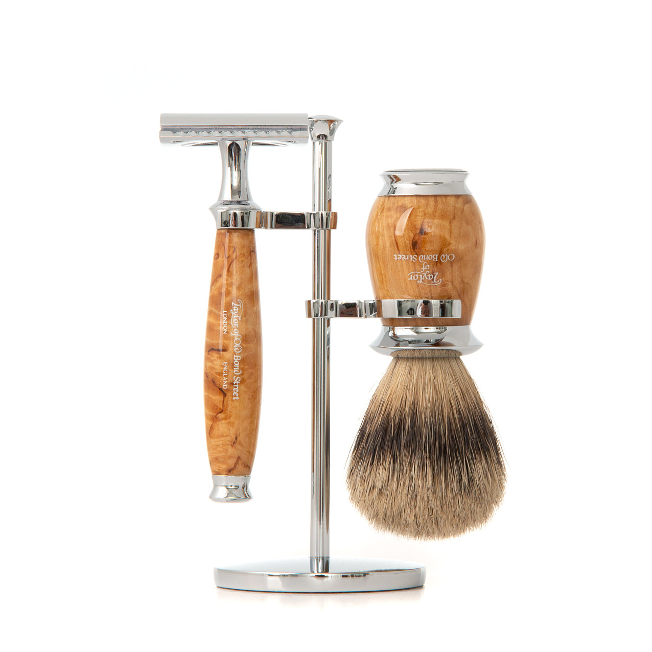 Safe Razor Set Super Safety Razor Shaving Set in Birch Wood | Taylor Old Bond Street ...
