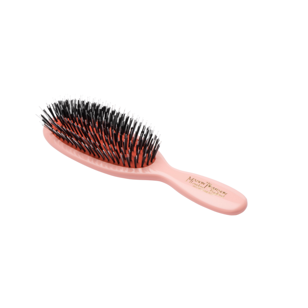 Pocket Mason Pearson Pure & Nylon Bristle Hair Brush in Pink (BN4 Pocket)