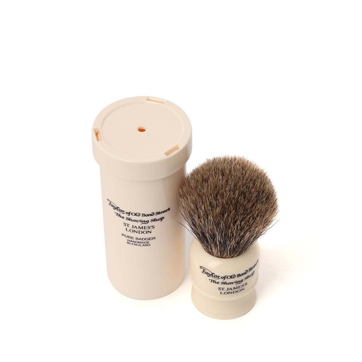 Taylor of Old Bond Street Travel Pure Badger Shaving Brush in Case 