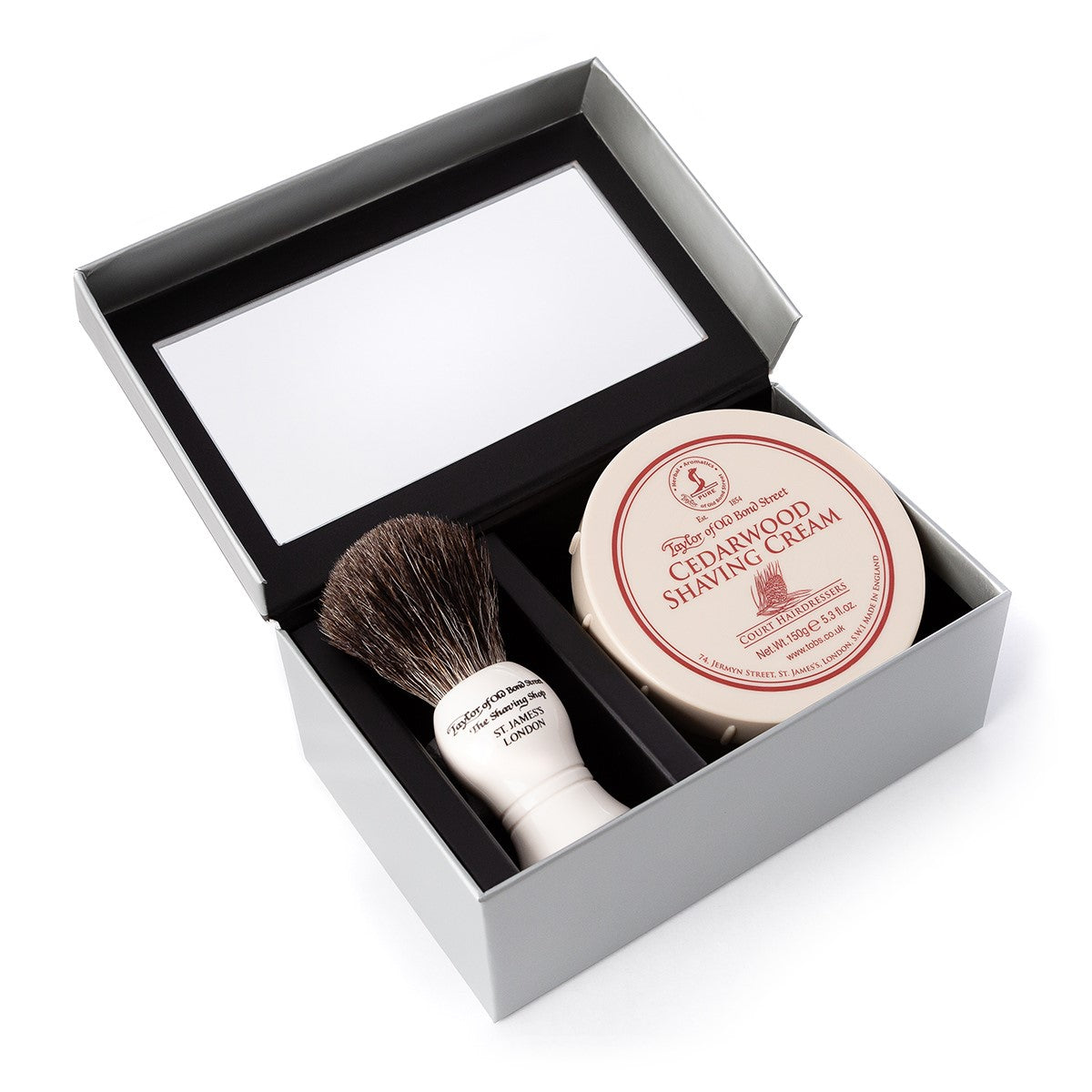 Pure Badger & Cedarwood Shaving Cream Gift Box