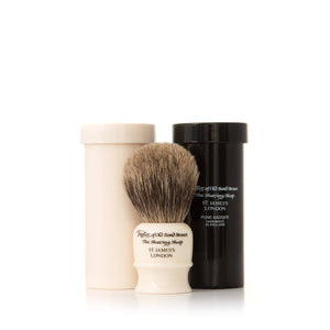 Travel Pure Badger Shaving Brush in Case